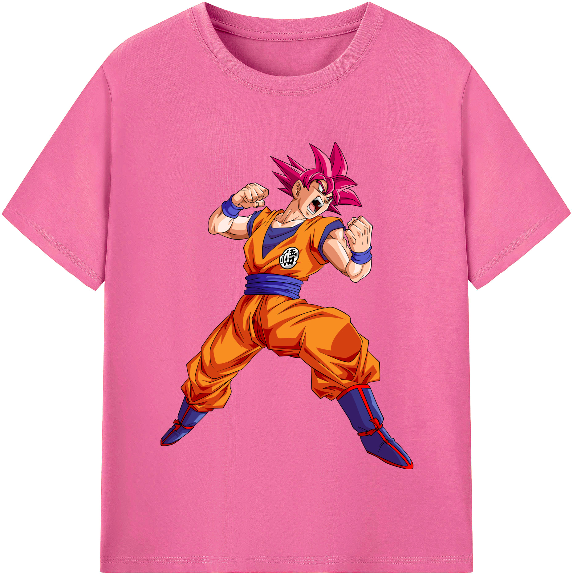 （画像用） ドラゴンボール 孫悟空（そん ごくう）Son Goku カカロット DRAGON BALL Kakarotto レディースカジュアルプリントTシャツ（綿100％）